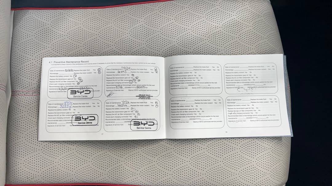 2023 Byd Atto 3 Extended Range, Automatic, 45517 km, Service History