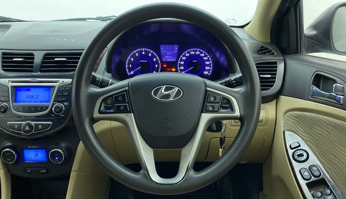 2013 Hyundai Verna FLUIDIC 1.6 SX VTVT, Petrol, Manual, 68,162 km, Steering Wheel