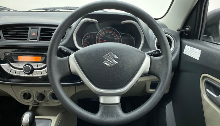 2015 Maruti Alto K10 VXI AMT P, Petrol, Automatic, 7,639 km, Steering Wheel Close Up