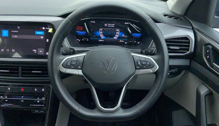2022 Volkswagen TAIGUN TOPLINE 1.0 TSI MT, Petrol, Manual, 3,686 km, Steering Wheel Close Up