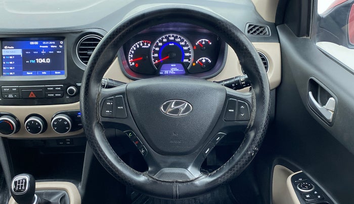 2019 Hyundai Grand i10 SPORTZ 1.2 KAPPA VTVT, Petrol, Manual, 28,223 km, Steering Wheel Close Up