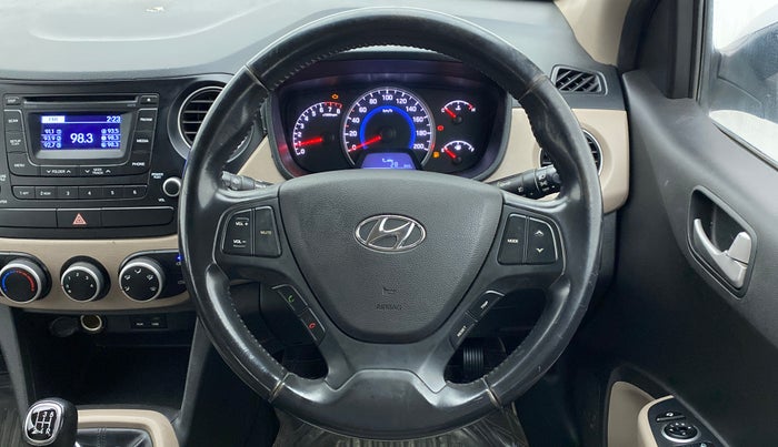 2014 Hyundai Grand i10 ASTA (O) 1.2 KAPPA VTVT, Petrol, Manual, 62,250 km, Steering Wheel Close Up