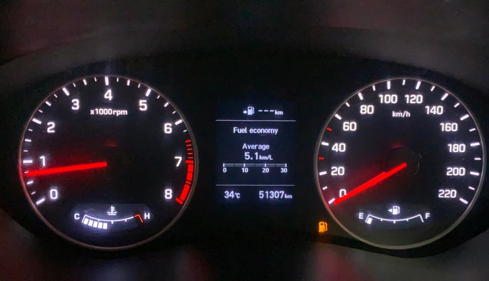 2019 Hyundai Elite i20 ASTA 1.2 (O), Petrol, Manual, 51,307 km, Odometer Image