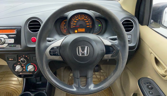 2014 Honda Amaze 1.2 SMT I VTEC, Petrol, Manual, 1,46,858 km, Steering Wheel Close Up