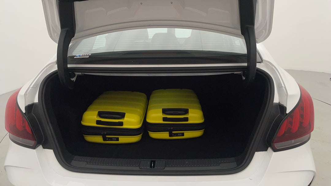 Boot Inside View with Luggage
