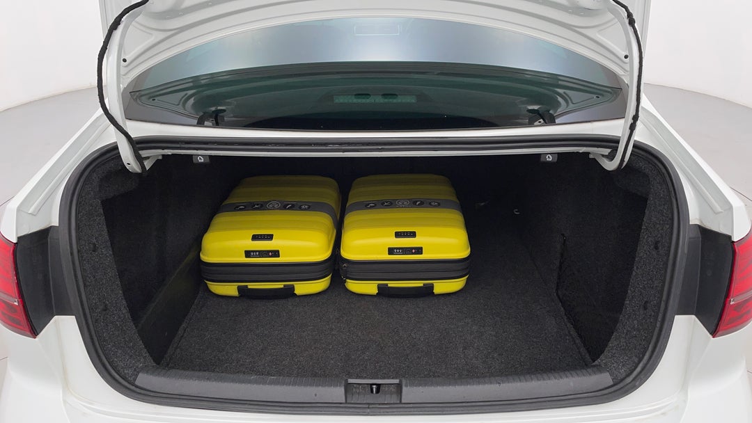 Boot Inside View with Luggage