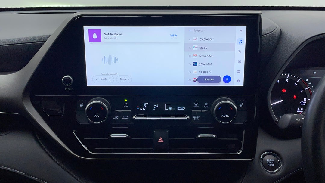 2022 Toyota Kluger Gxl Awd, Automatic, 26058 km, Center Console