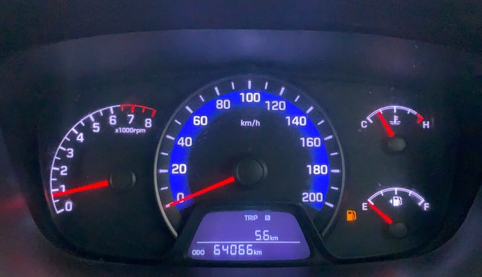 2014 Hyundai Xcent S 1.2 OPT, Petrol, Manual, 64,118 km, Odometer Image