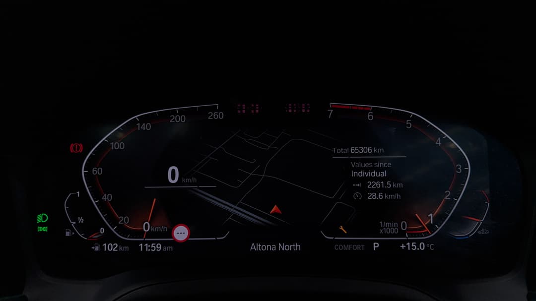 2021 BMW 3 30i M Sport, Automatic, 65306 km, Odometer View