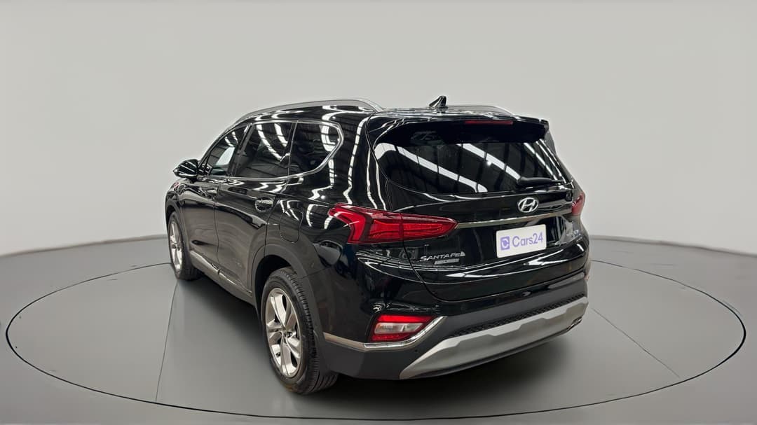 2018 Hyundai Santa Fe Highlander Crdi Dark Burg AWD, Automatic, 143188 km, Left Back Diagonal (45- Degree) View