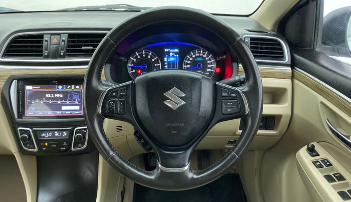 2018 Maruti Ciaz ALPHA 1.5 MT VTVT SHVS, Petrol, Manual, 38,792 km, Steering Wheel Close Up