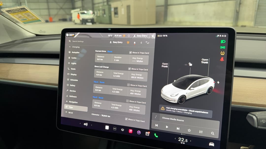 2021 Tesla Model 3 Performance, Automatic, 78643 km, Odometer View