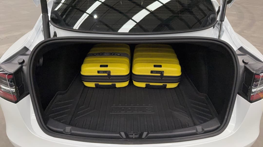 2021 Tesla Model 3 Performance, Automatic, 78643 km, Boot Inside View with Luggage