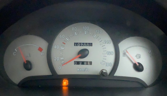 2014 Hyundai Santro Xing GLS PLUS AUDIO, Petrol, Manual, 1,07,067 km, Odometer Image
