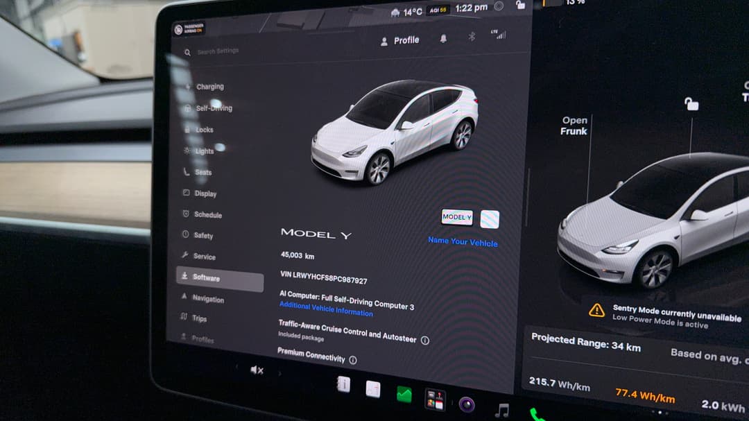 2023 Tesla Model Y Rear-wheel Drive, Automatic, 45003 km, Odometer View