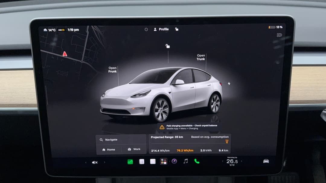 2023 Tesla Model Y Rear-wheel Drive, Automatic, 45003 km, Infotainment System