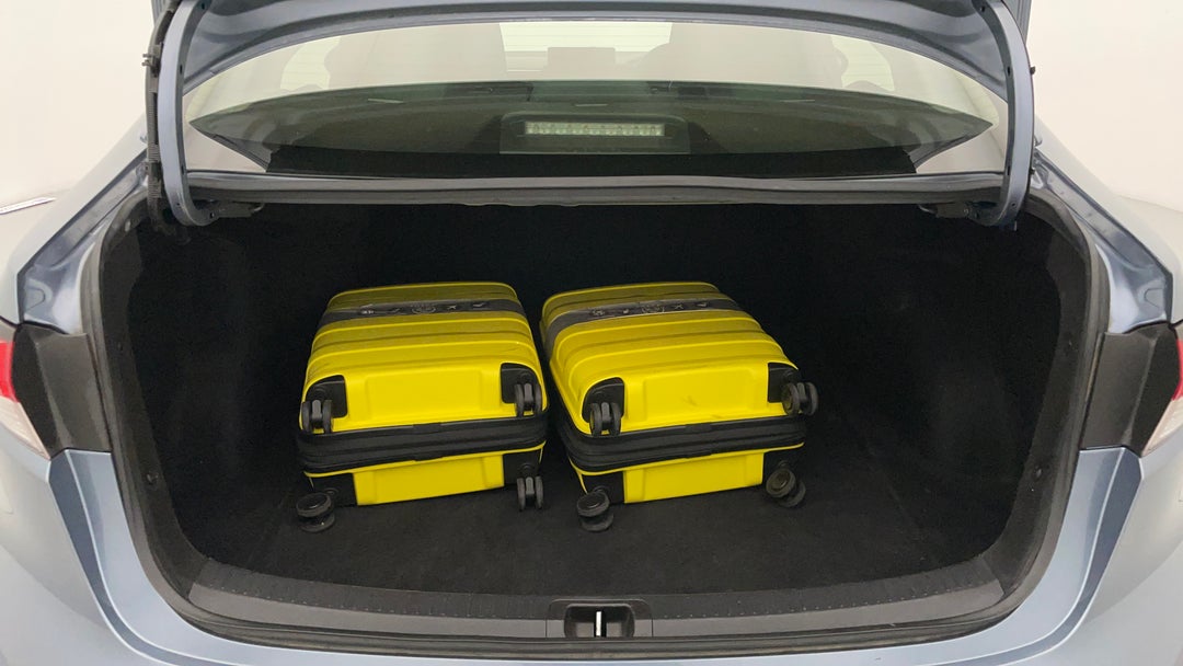 Boot Inside View with Luggage