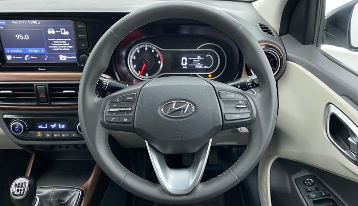 2020 Hyundai AURA SX (O) MT, Petrol, Manual, 17,385 km, Steering Wheel Close Up