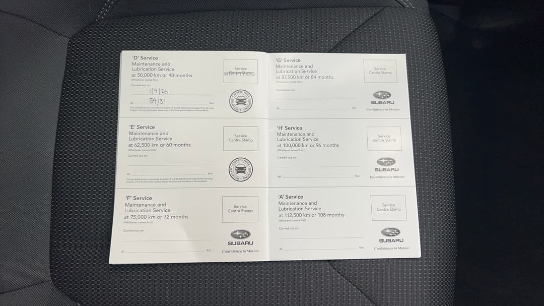2024 Subaru Forester 2.5i (AWD), Automatic, 54185 km, Service History