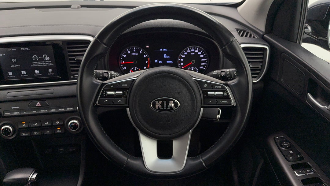 2021 Kia Sportage S (FWD), Automatic, 80399 km, Steering Wheel Close-up