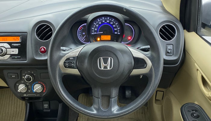 2015 Honda Amaze 1.2 SMT I VTEC, Petrol, Manual, 53,105 km, Steering Wheel Close Up