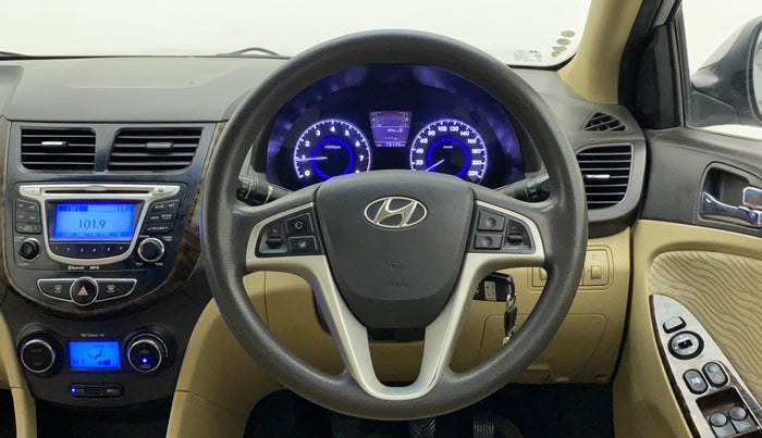 2012 Hyundai Verna FLUIDIC 1.6 VTVT SX, Petrol, Manual, 75,195 km, Steering Wheel Close Up