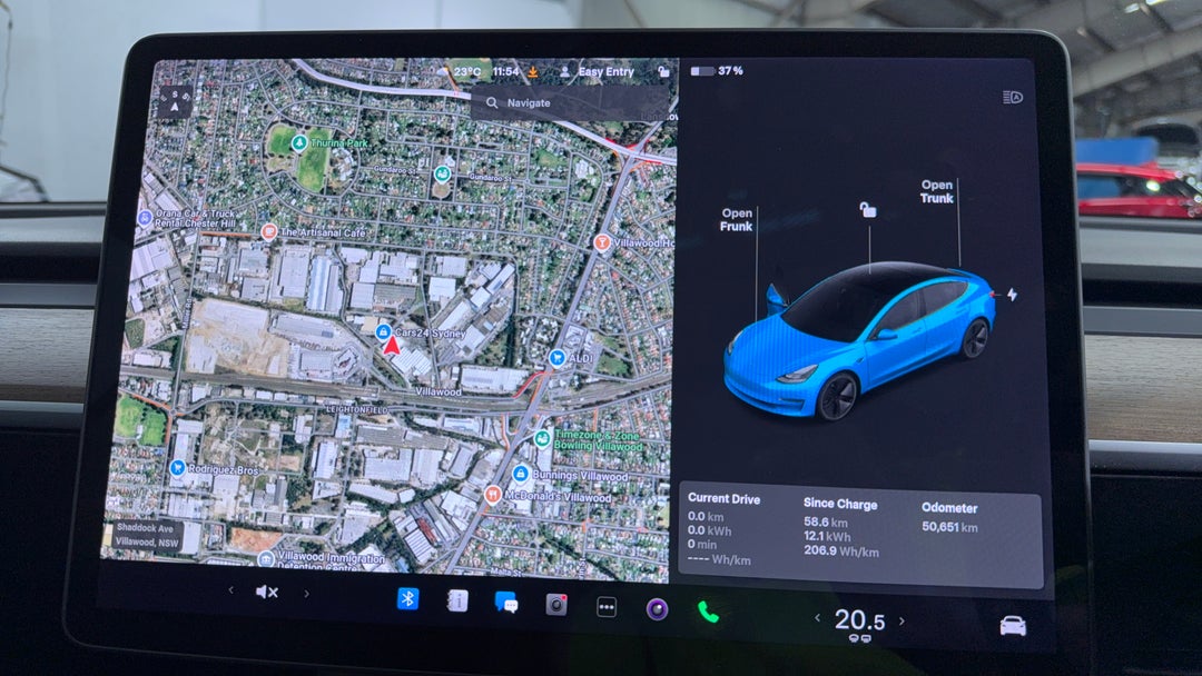 2021 Tesla Model 3 Standard Range Plus RWD, Automatic, 50651 km, Odometer View