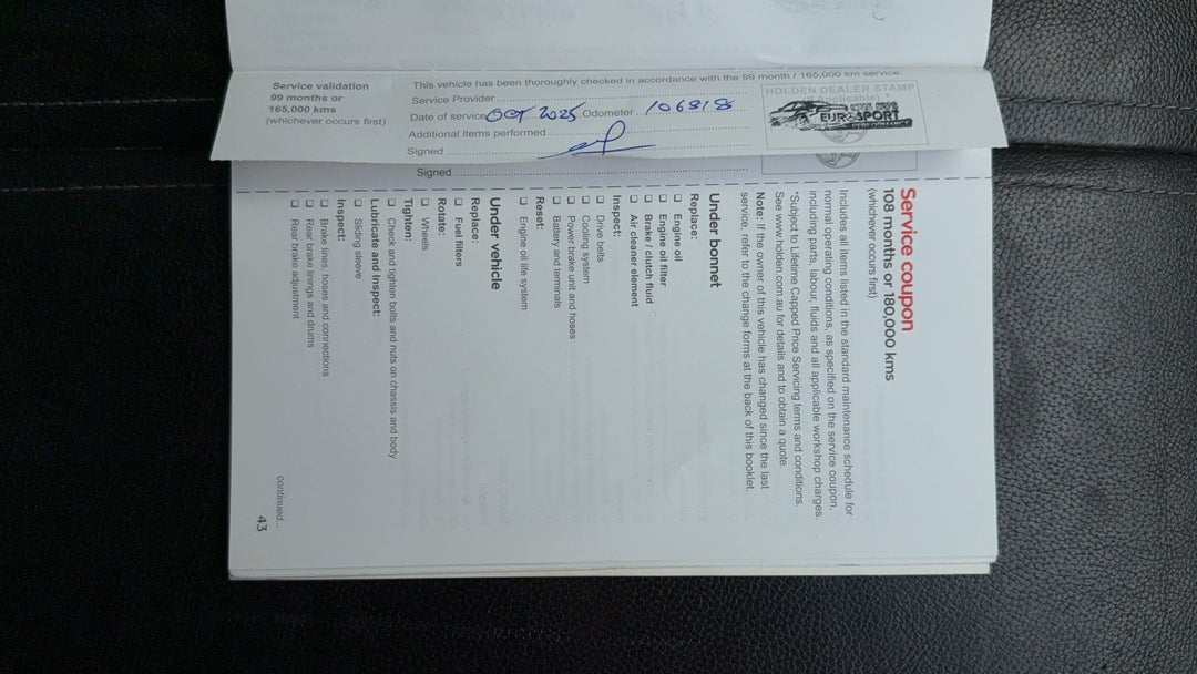 2017 Holden Trailblazer Ltz (4x4), Automatic, 110099 km, Service History