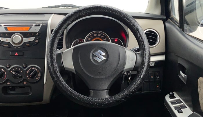 2013 Maruti Wagon R 1.0 VXI, Petrol, Manual, 45,020 km, Steering Wheel