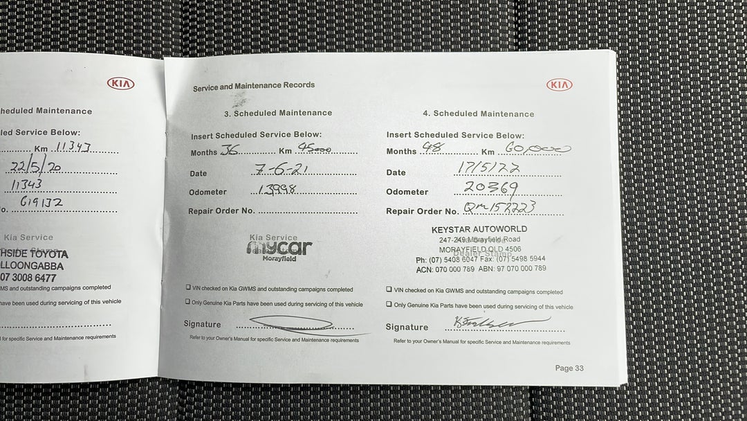 2018 Kia Cerato Sport, Automatic, 21242 km, Service History