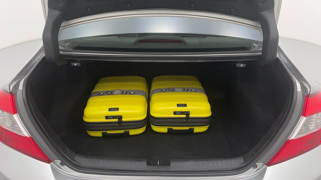 Boot Inside View with Luggage