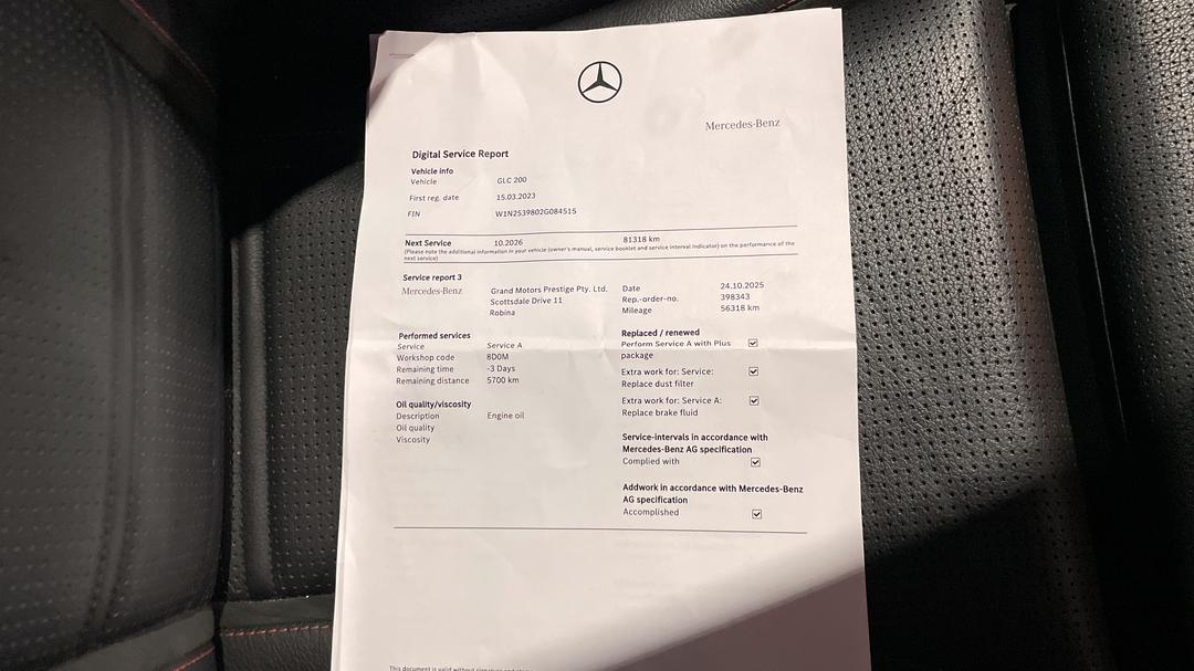 2022 Mercedes-benz GLC 200, Automatic, 64656 km, Service History