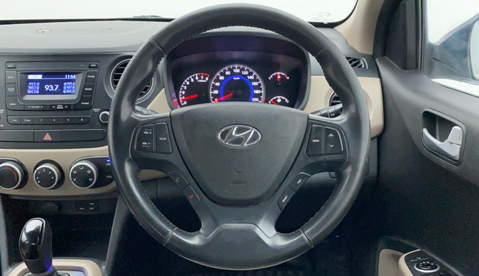 2016 Hyundai Grand i10 ASTA (O) AT 1.2 KAPPA VTVT, Petrol, Automatic, 59,766 km, Steering Wheel Close Up