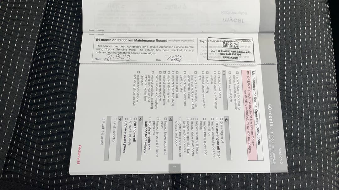 2017 Toyota Corolla Ascent, Automatic, 79272 km, Service History