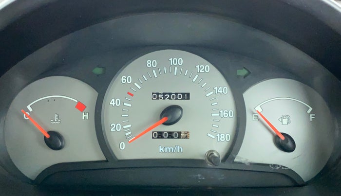 2010 Hyundai Santro Xing GLS, Petrol, Manual, 52,265 km, Odometer Image
