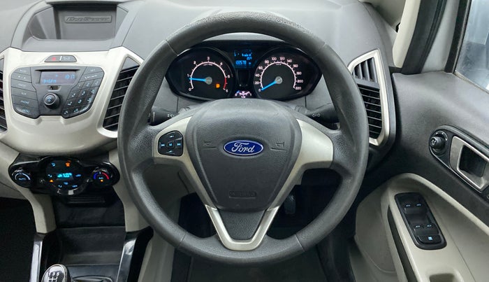 2015 Ford Ecosport TREND+ 1.5L DIESEL, Diesel, Manual, 1,22,578 km, Steering Wheel Close Up