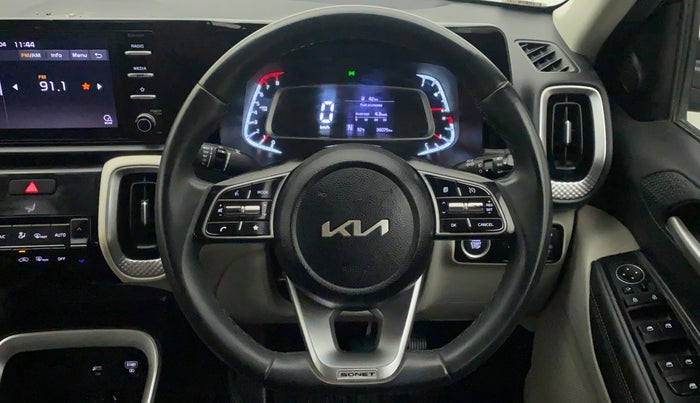 2022 KIA SONET HTX 1.0 IMT, Petrol, Manual, 36,075 km, Steering Wheel Close Up