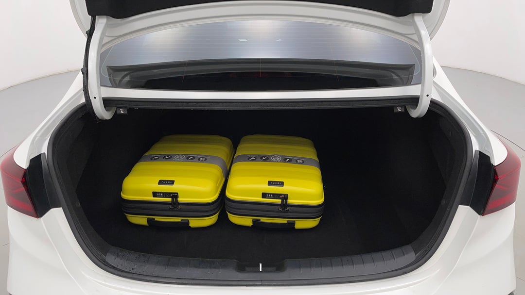 Boot Inside View with Luggage