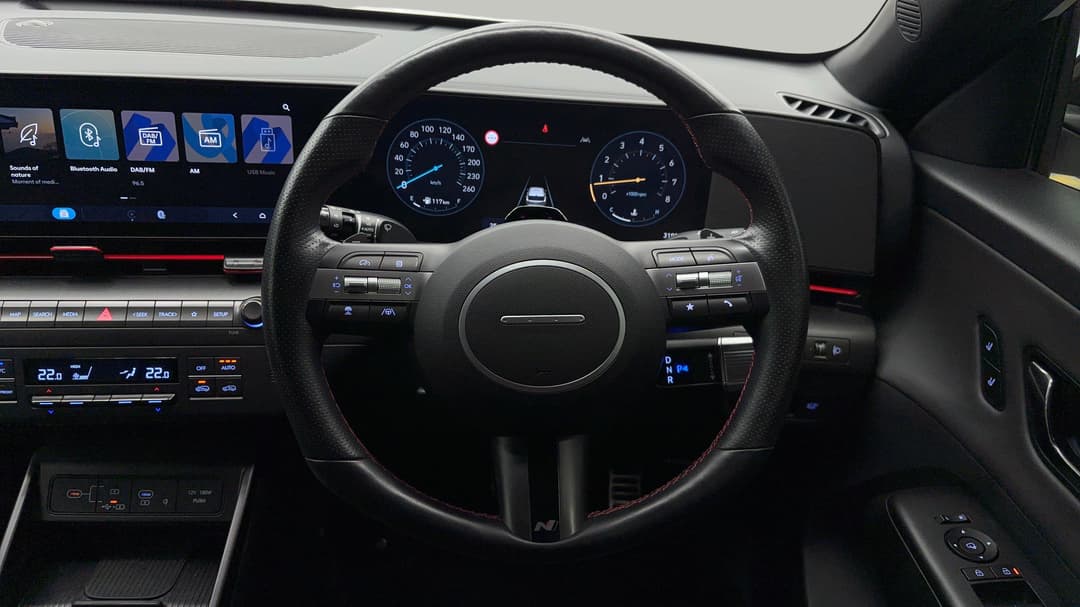 2023 Hyundai Kona N Line Premium Srf (AWD), Automatic, 31922 km, Steering Wheel Close-up