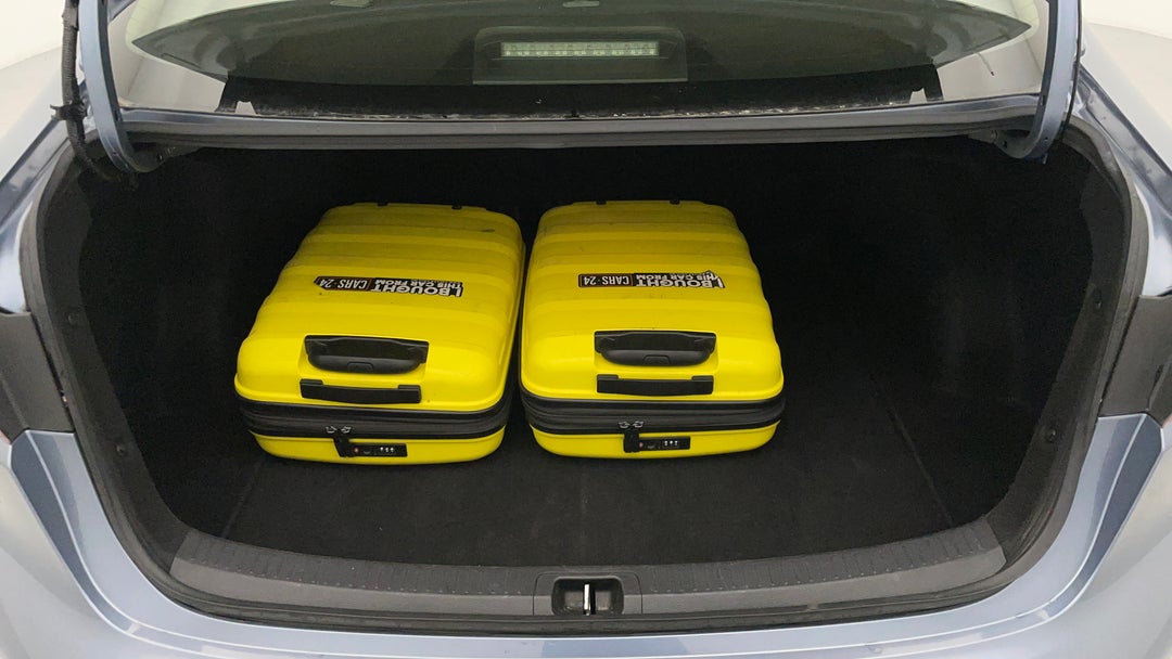 Boot Inside View with Luggage