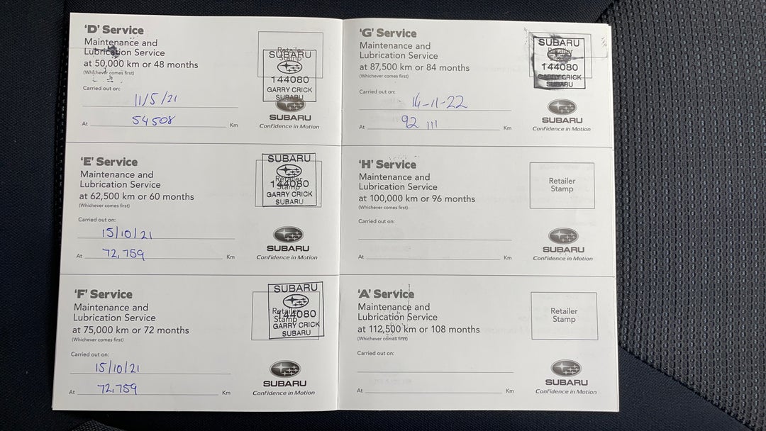 2018 Subaru Impreza 2.0i-l (awd), Automatic, 94497 km, Service History