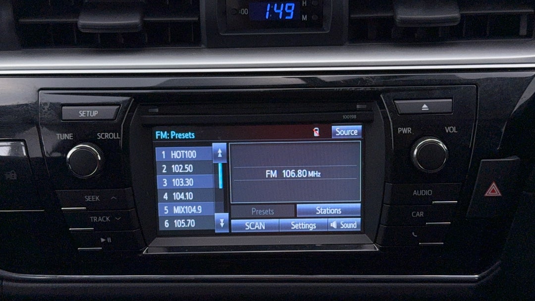 2016 Toyota Corolla Ascent, Automatic, 74380 km, Infotainment System