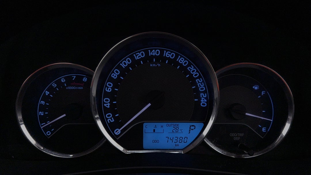 2016 Toyota Corolla Ascent, Automatic, 74380 km, Odometer View