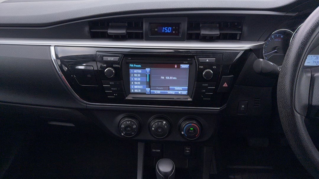 2016 Toyota Corolla Ascent, Automatic, 74380 km, Center Console