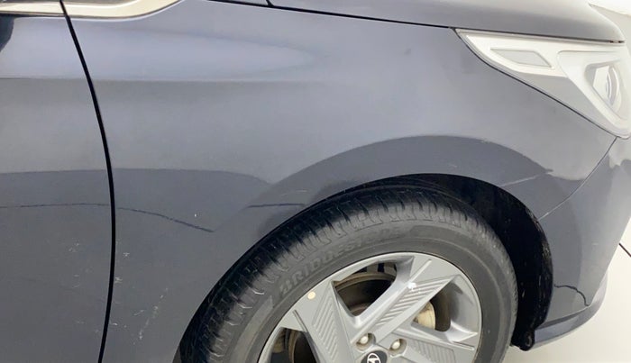2021 Hyundai Verna SX 1.5 VTVT, Petrol, Manual, 16,809 km, Right fender - Minor scratches