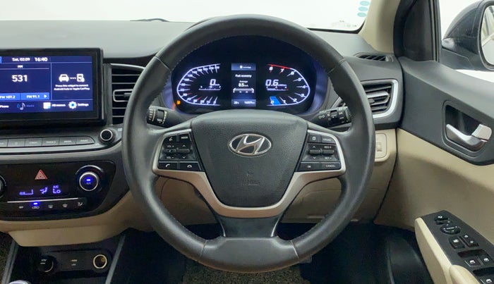 2021 Hyundai Verna SX 1.5 VTVT, Petrol, Manual, 16,809 km, Steering Wheel Close Up