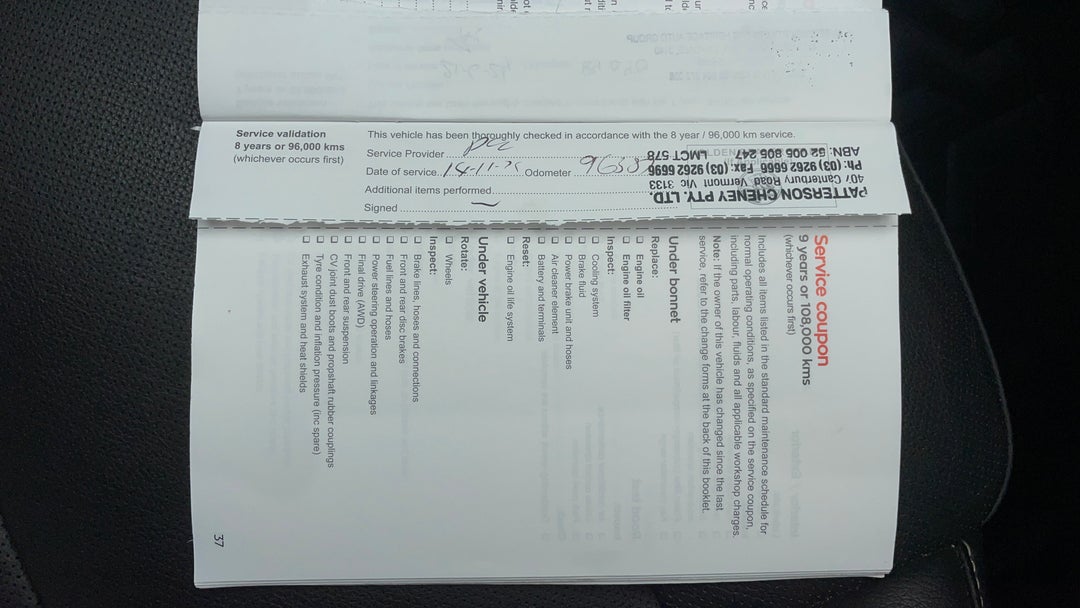 2019 Holden Acadia Ltz (2wd), Automatic, 103731 km, Service History