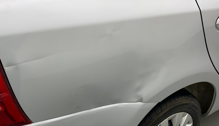 2015 Toyota Etios G, Petrol, Manual, 11,104 km, Right quarter panel - Slightly dented