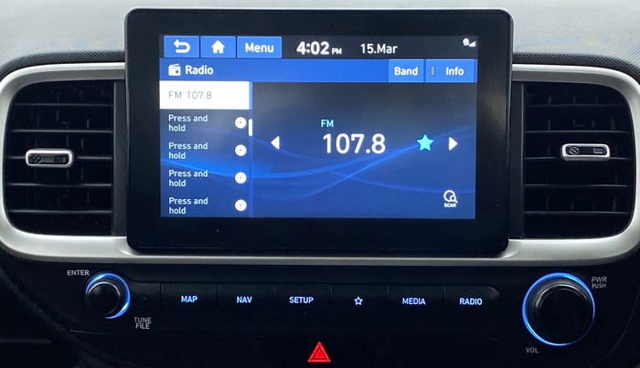 2019 Hyundai VENUE 1.0L Turbo GDI SX(O) MT, Petrol, Manual, 24,847 km, Infotainment System