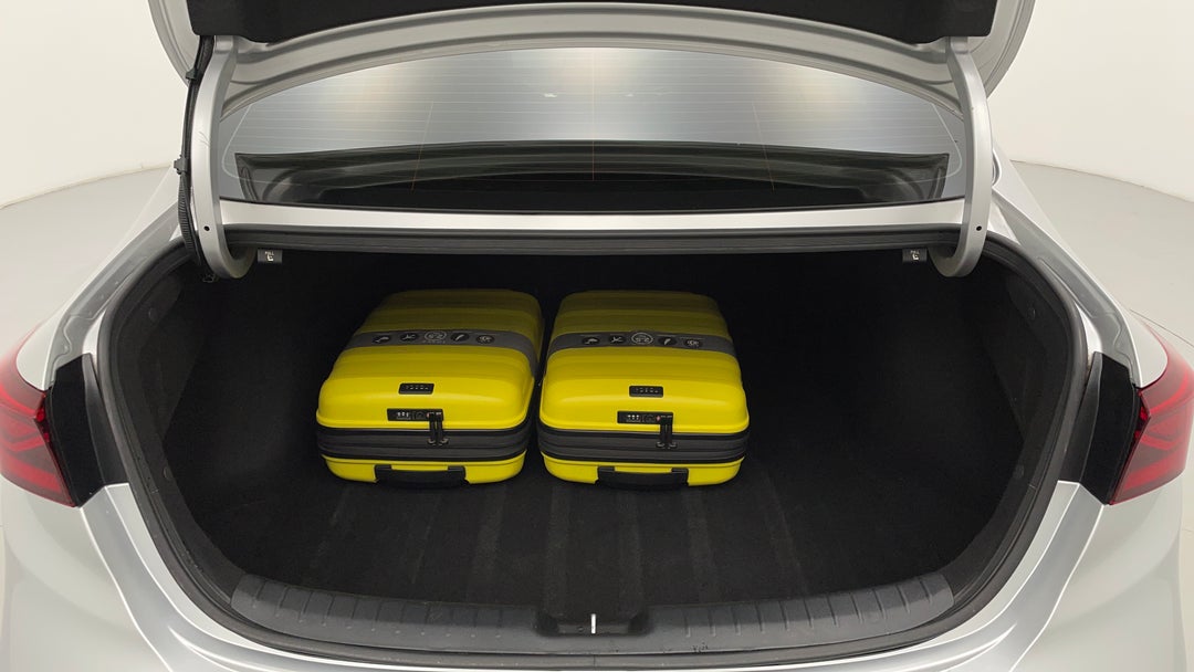 Boot Inside View with Luggage